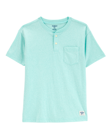 Kid Pocket Henley Tee, 