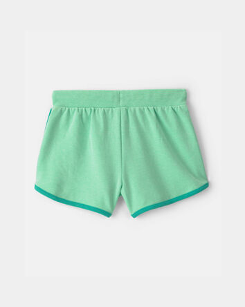 Girls 'Paradise' French Terry Shorts - Green, 