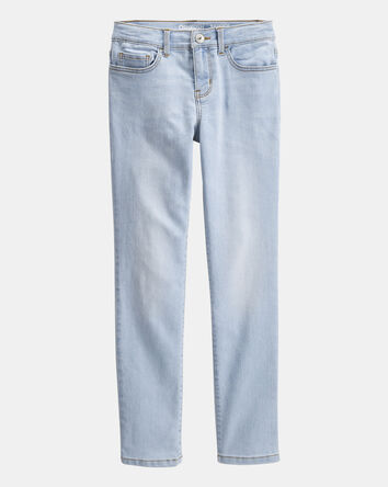Kid Skinny Jeans in Blue Ice Wash, 
