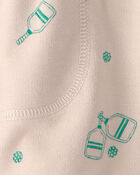 Baby Boy Pickleball French Terry Shorts - Brown, image 3 of 4 slides