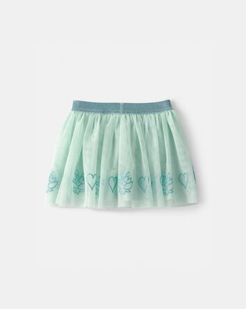 Toddler Girl Disney&copy; Tiana Glitter Tulle Skort - Green, 