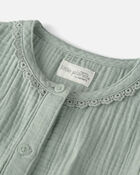 Toddler Girl Organic Cotton Gauze Dress, image 3 of 5 slides