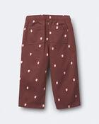 Toute-petit fille - Pantalon &agrave; plis &agrave; pois - Bourgogne, image 5 sur 6 diapositives