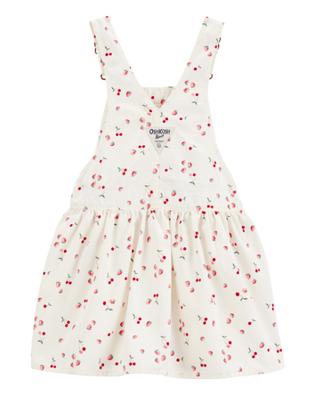 Toddler Cherry-Print Knit Jumper Dress, 