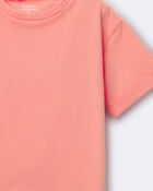 Toddler Rolled Cuff Tee - Orange, image 4 of 6 slides