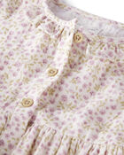 Toddler Organic Cotton Dress in Botanic Muse Print, image 2 of 5 slides