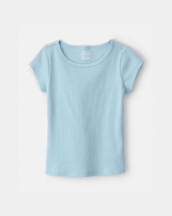 Filles - Haut en tissu c&ocirc;tel&eacute; - Bleu, 