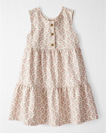 Toddler Organic Cotton Floral-Print Dress, 