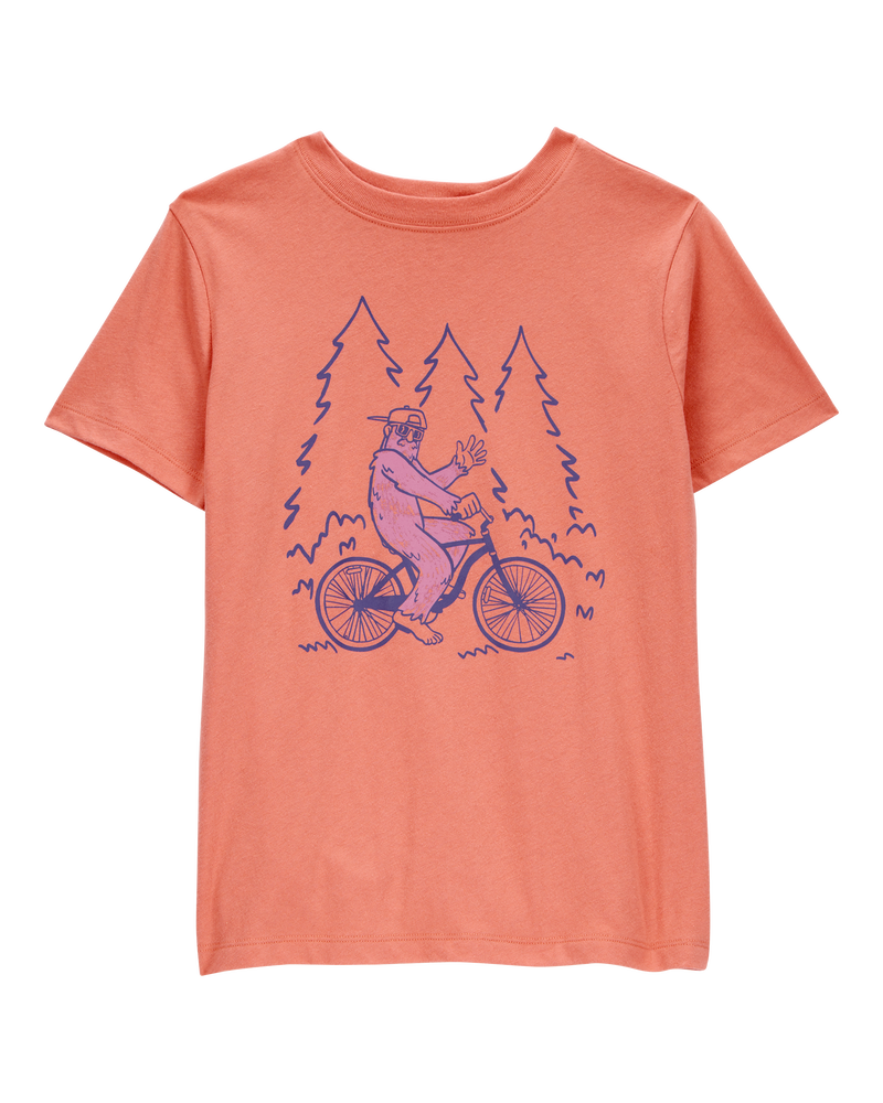 Kid Big Foot Short-Sleeve Graphic Tee - Orange, image 1 of 3 slides