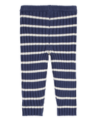 Bébé Pantalon en tricot avec chandail côtelé rayé, image 2 sur 4 diapositives