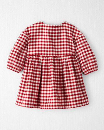 Bébé fille - Robe en flanelle en coton biologique, 