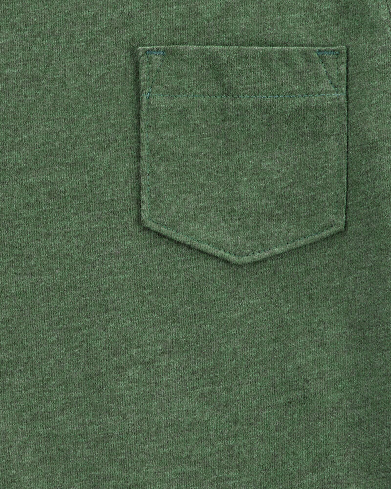 Tout-petit gar&ccedil;on - T-shirt &agrave; manches courtes de couleur unie - Vert, image 2 sur 2 diapositives