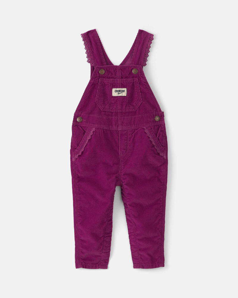 B&eacute;b&eacute; fille - Salopette en velours c&ocirc;tel&eacute; &ndash; Mauve, image 1 sur 7 diapositives