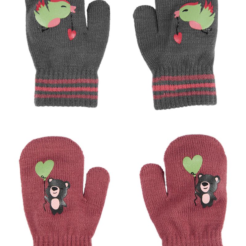 Multi 2Pack Gripper Mittens