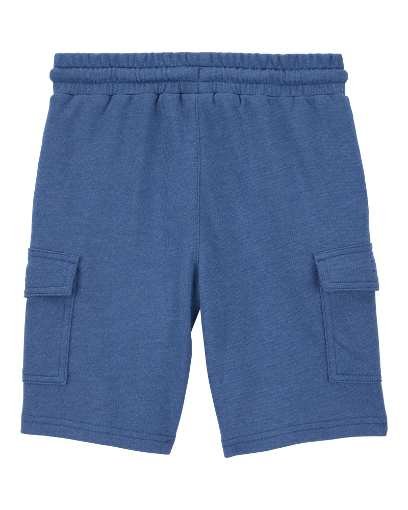 Kid Solid Woven Shorts - Blue, image 2 of 5 slides