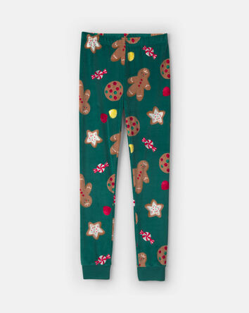 Jeune - Pyjama ajust&eacute; 2 pi&egrave;ces en DreamPlush &agrave; motif pain d&rsquo;&eacute;pice de No&euml;l &ndash; Vert, 