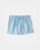 Toddler Girl French Terry Shorts - Blue, image 1 of 4 slides