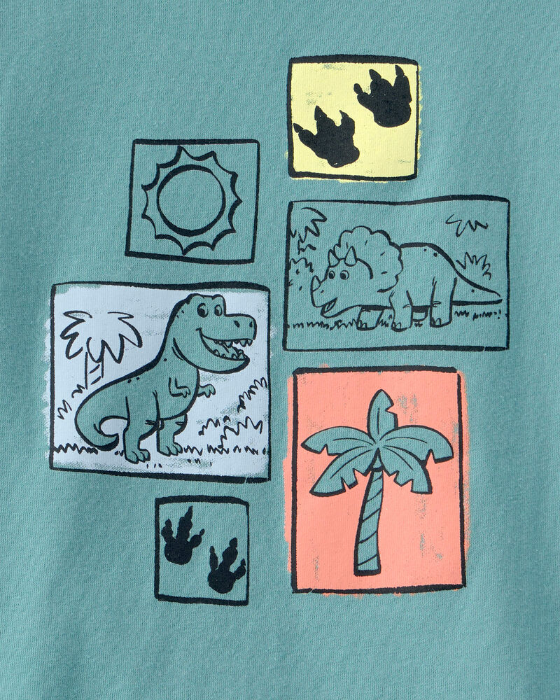 Toddler Dinosaur  Graphic Tee - Blue, image 2 of 3 slides