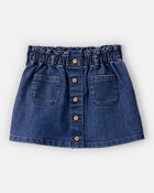 Toddler Girl Denim Skirt - Blue, image 1 of 3 slides