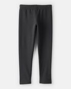 Girls Pull-On Stretch Leggings - Black, image 2 of 5 slides