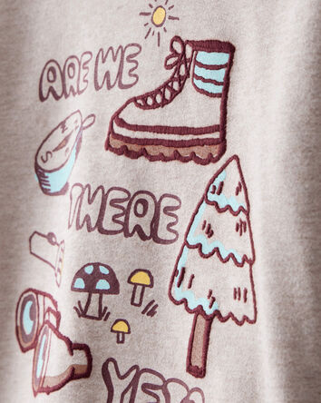 Tout-petit gar&ccedil;on - Chandail &agrave; capuchon &agrave; motif camping - Havane, 