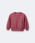 Toddler Otter Sweatshirt™ with Pockets - Burgundy, image 5 of 6 slides
