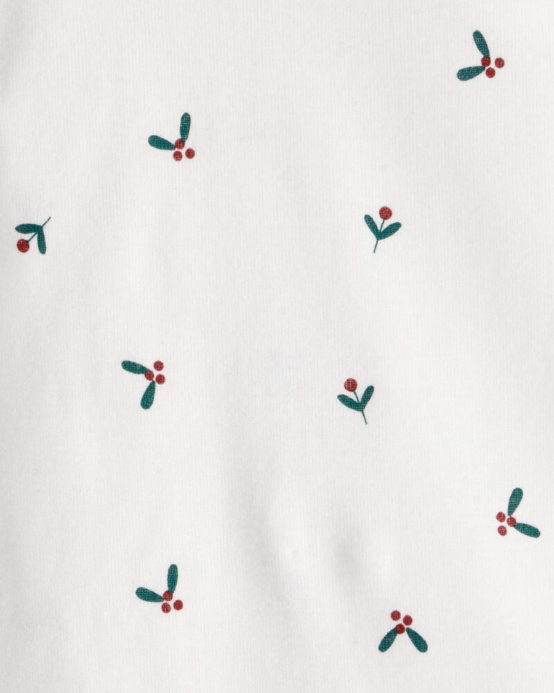 Baby Girl 3-Piece DayDream Fleece Floral Long-Sleeve Bodysuit & Pant Set - Red, image 4 of 5 slides