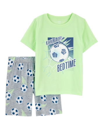 Kid 2-Piece Soccer Print Loose Fit Pyjamas, 