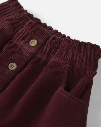 Toddler Girl Organic Cotton Corduroy Skirt, 
