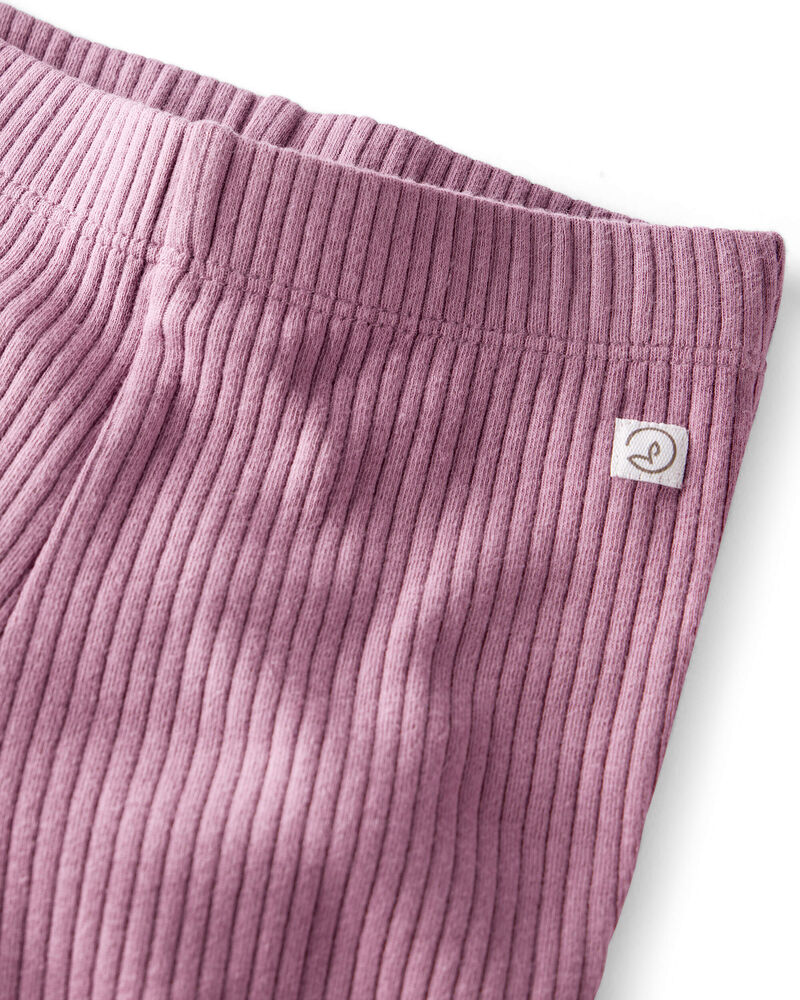 Toddler 2-Pack Organic Cotton Rib Leggings, image 3 of 7 slides