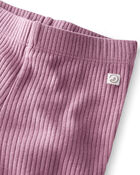 Toddler 2-Pack Organic Cotton Rib Leggings, image 3 of 7 slides