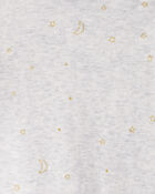 Baby Girl 4-Pack Unicorn Heart Print;Star Print Long-Sleeve Multipack Bodysuits - Navy Blue/White, image 3 of 6 slides