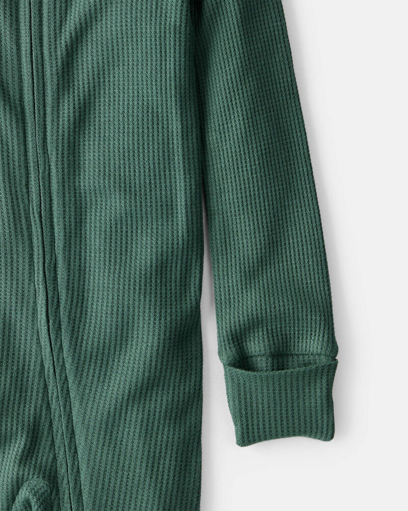 Bébé - Pyjama à manches longues uni PurelySoft - Vert, image 3 sur 6 diapositives