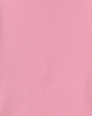 Filles - Haut manches longues en tissu c&ocirc;tel&eacute; &ndash; Rose, 