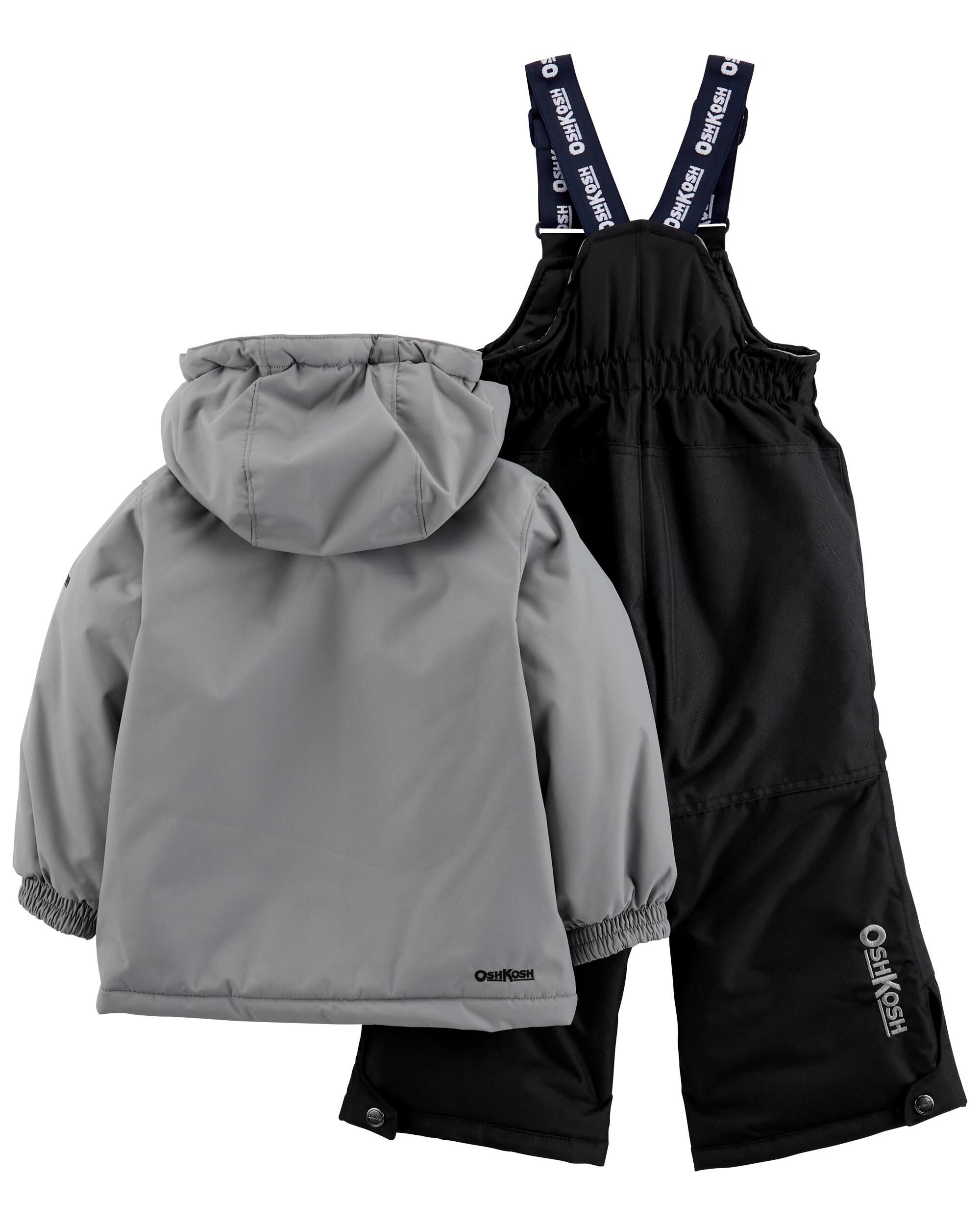 Toddler Boys Toddler 2 Piece Snowsuit With Bonus Hat And Neck Warmer 3T OshKosh Bgosh