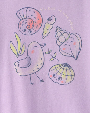 Tout-petit fille - T-shirt &agrave; imprim&eacute; &laquo;Believe in Your-Shellf&raquo; - Mauve, 