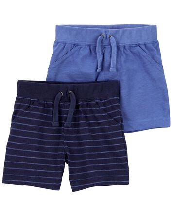 2-Pack Pull-On Shorts, 
