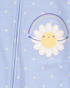 Toddler 1-Piece Daisy 100% Snug Fit Cotton Footless Pyjamas, image 2 of 4 slides