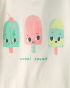 Filles - Pyjama 4 pi&egrave;ces en 100&nbsp;% coton &agrave; friandises glac&eacute;es &laquo;Sweet Squad&raquo; - Bleu/Vert, image 2 sur 3 diapositives