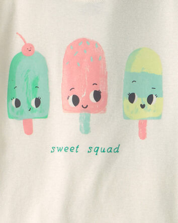 Filles - Pyjama 4 pi&egrave;ces en 100&nbsp;% coton &agrave; friandises glac&eacute;es &laquo;Sweet Squad&raquo; - Bleu/Vert, 