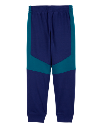 Kid Colourblock Active Mesh Pants - Navy, 