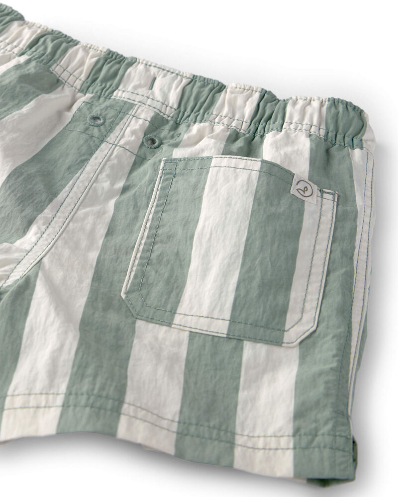 Baby Boy Recycled Swim Trunks in Stripes, image 3 of 5 slides