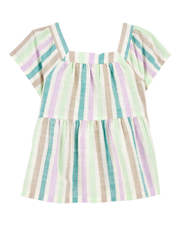 Toddler Striped Short-Sleeve Fashion Top, 