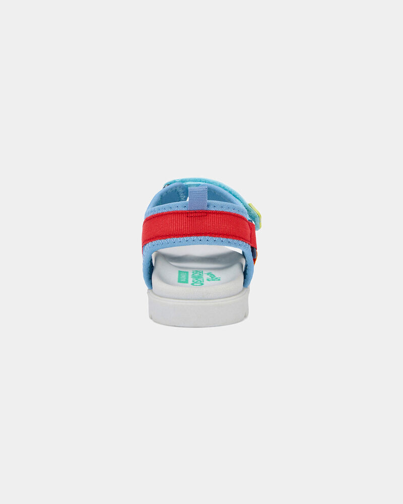 Toddler Boy Colour Block Sandals - Blue/White, image 3 of 6 slides