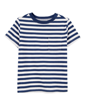 Kid Striped Cotton Blend Short-Sleeve Tee, 
