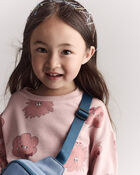 Toddler Girl Squish Long-Sleeve Pullover - Light Pink, image 3 of 7 slides