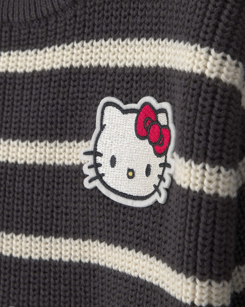 Filles - Chandail &agrave; rayures &agrave; motif Hello Kitty&reg; &ndash; Gris, image 2 sur 3 diapositives