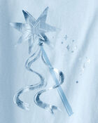 Toddler Girl Metallic Princess Wand Long-Sleeve  Graphic Tee - Blue, image 3 of 4 slides