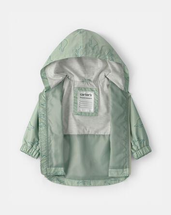 B&eacute;b&eacute; gar&ccedil;on - Imperm&eacute;able &agrave; motif de dinosaures - Vert, 