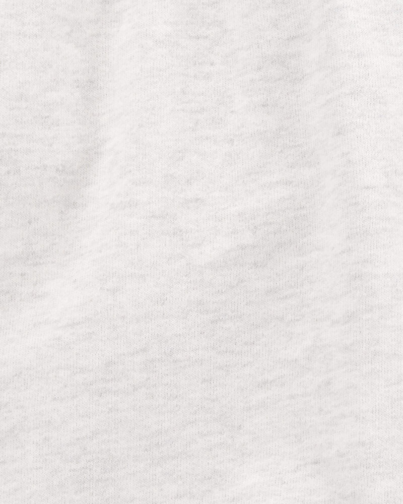 Girls Pull-On French Terry Shorts - Grey, image 3 of 4 slides